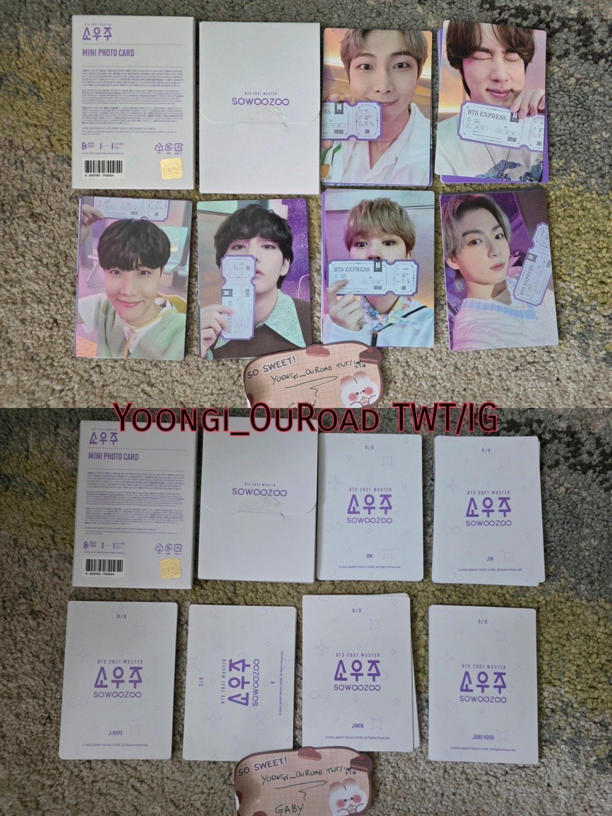 Kpop BTS officiële photocard sets [deel 1 van 2], Ophalen of Verzenden, Zo goed als nieuw, Foto of Kaart