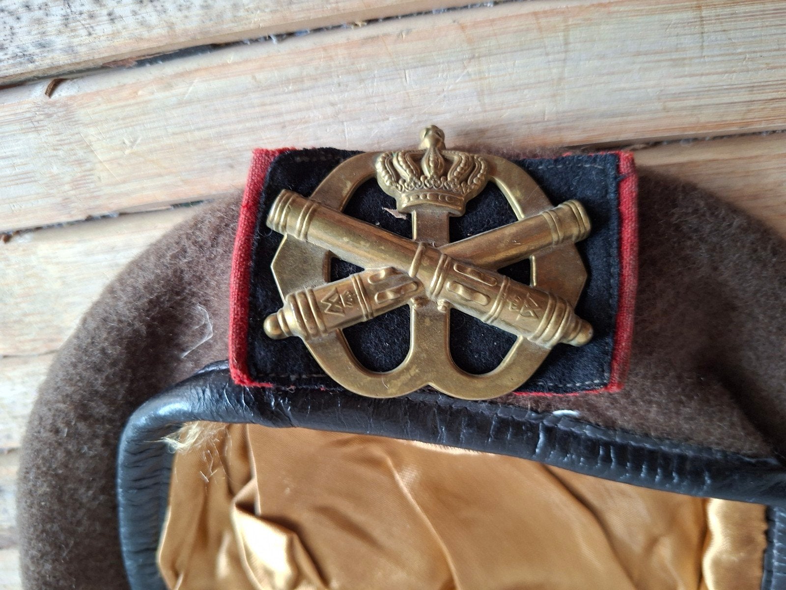 Baret Regiment Artillerie 1989 - Maat 59, Verzamelen, Ophalen of Verzenden, Landmacht, Nederland, Helm of Baret