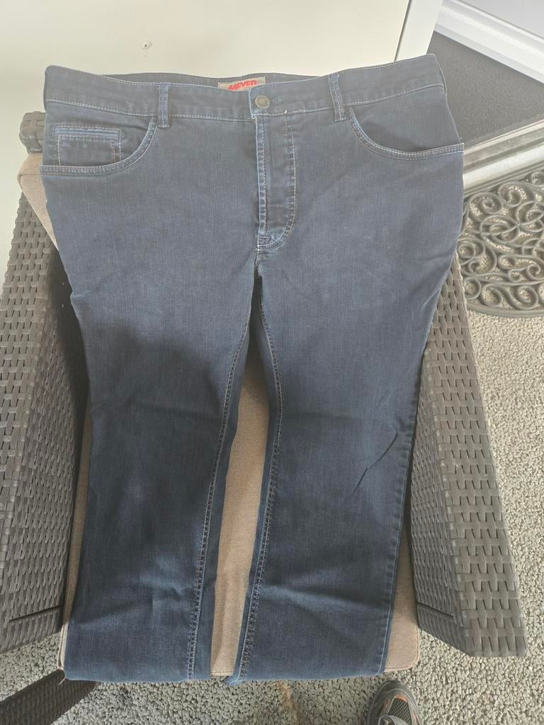 MEYER Jeans W38-L30 donkerblauw, W36 - W38 (confectie 52/54), Blauw, Meyer, Ophalen of Verzenden