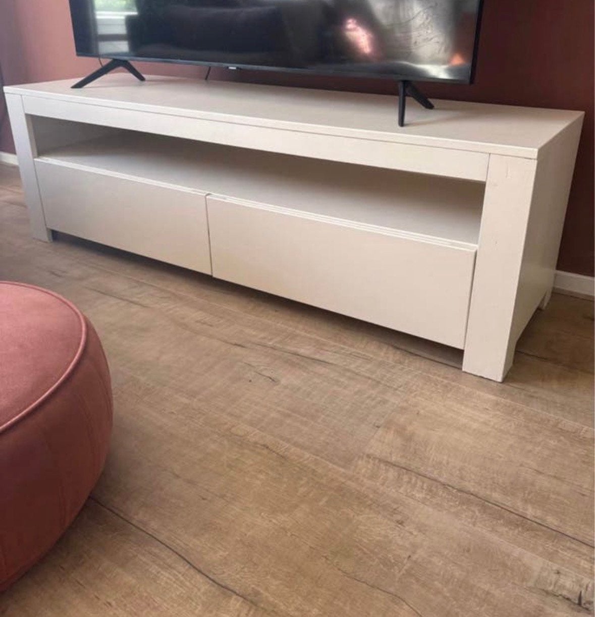 WOOOD houten tv meubel, Ophalen, Gebruikt, 100 tot 150 cm, Minder dan 100 cm