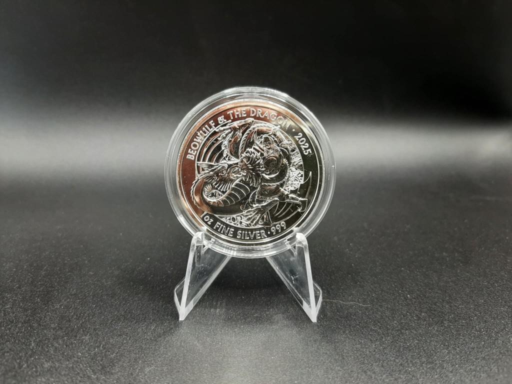1 oz zilver Myths & legends 2025: Beowulf & the dragon, Ophalen of Verzenden, Zilver