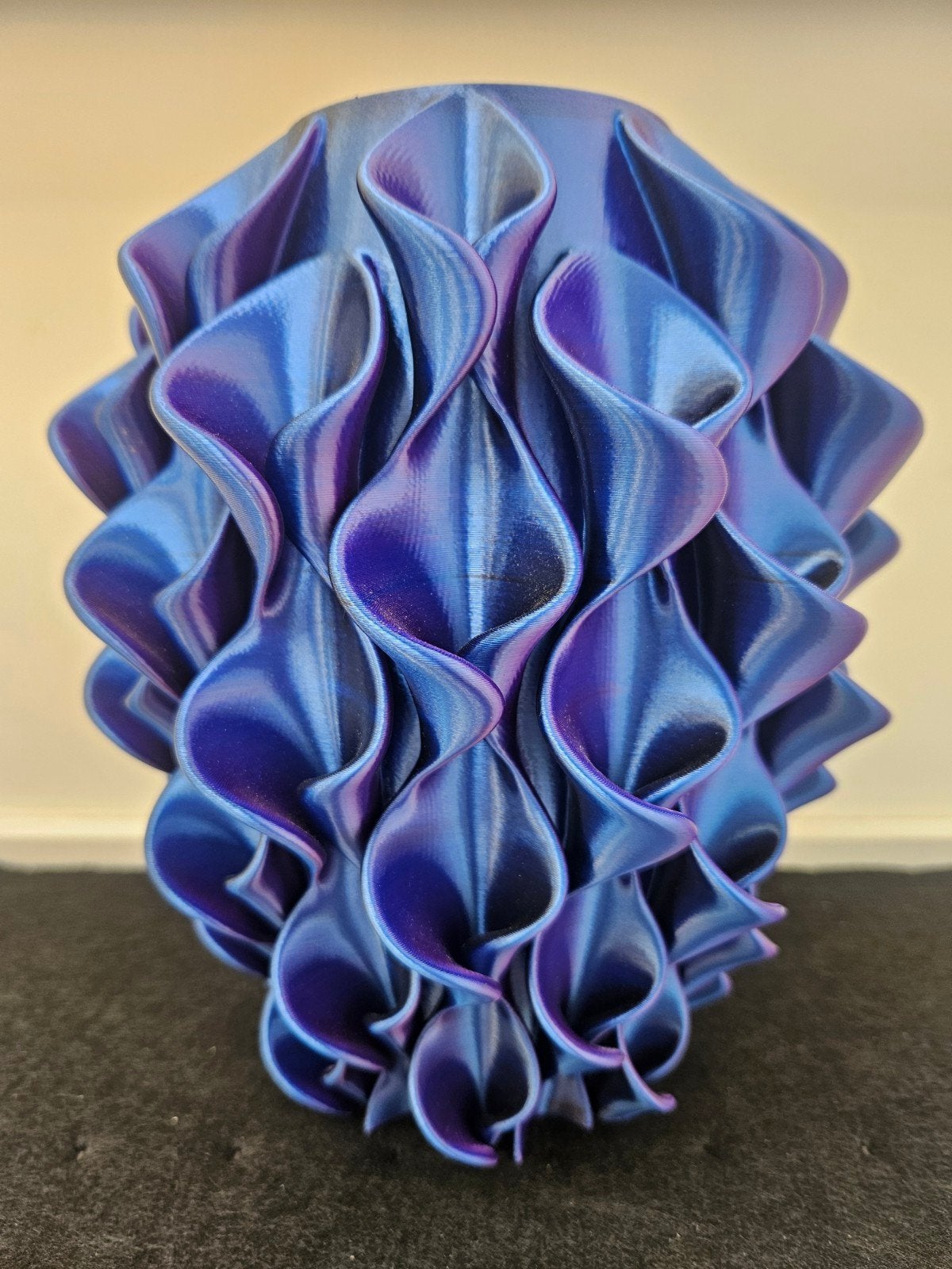 Lelievaas 3D geprint Nieuw, Huis en Inrichting, Woonaccessoires | Vazen, Ophalen of Verzenden, Blauw, Kunststof