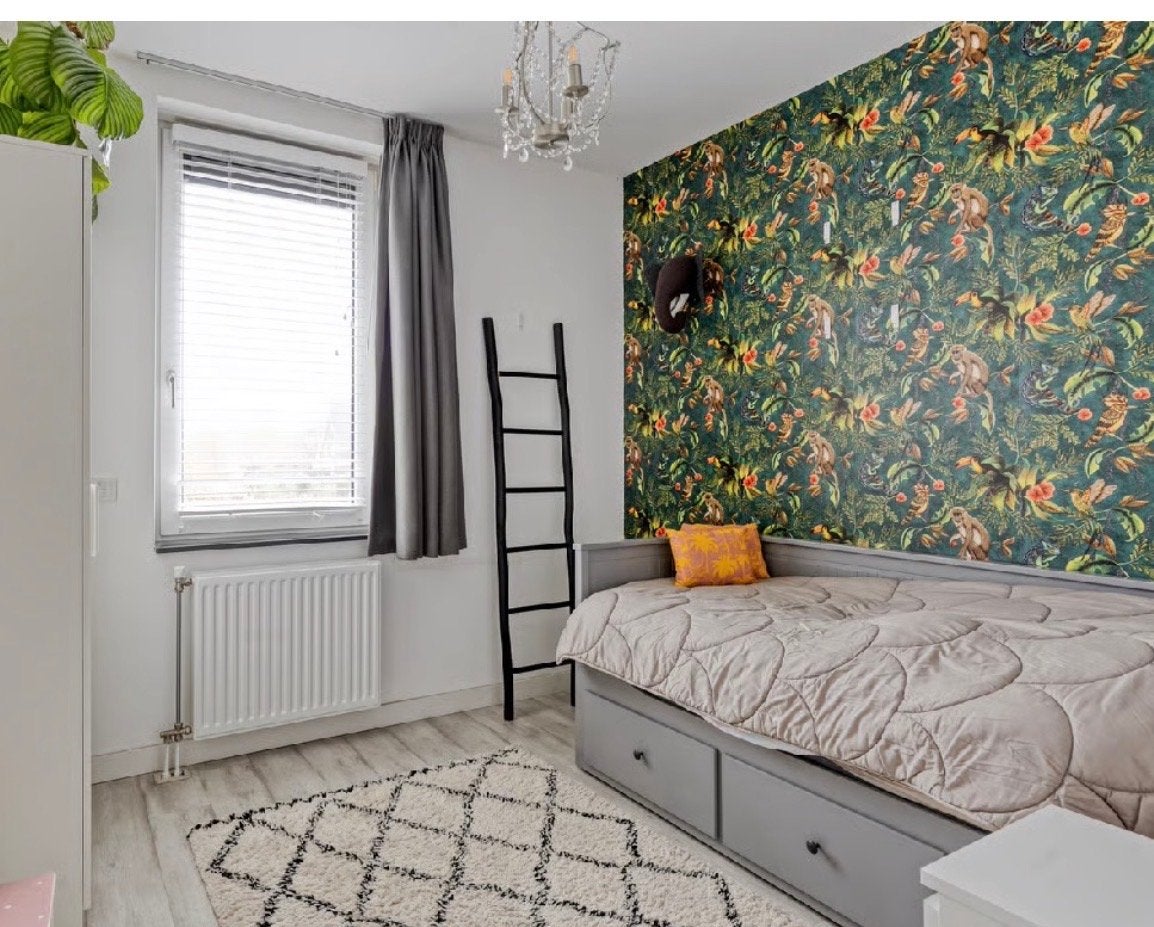 Hemnes bedbank met 3 lades antraciet, Huis en Inrichting, Ophalen, Gebruikt, Tweepersoons, Ikea