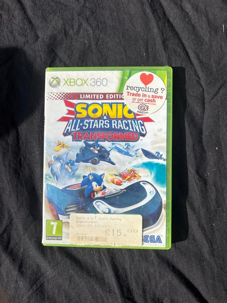 Sonic & All-Stars Racing Transformed Xbox 360, Online, Gebruikt, Racen en Vliegen, Ophalen of Verzenden