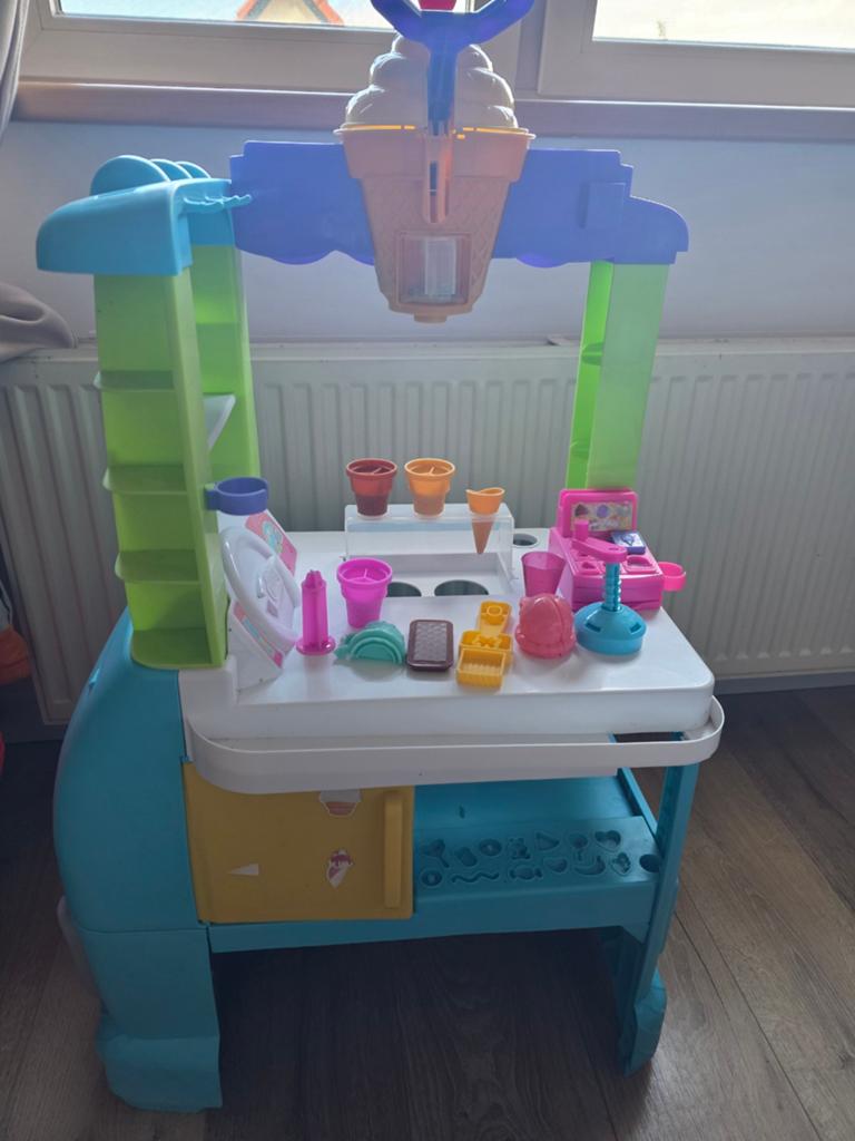 Play-Doh IJscokar met accessoires, Kinderen en Baby's, Ophalen of Verzenden, Gebruikt, Jongen of Meisje