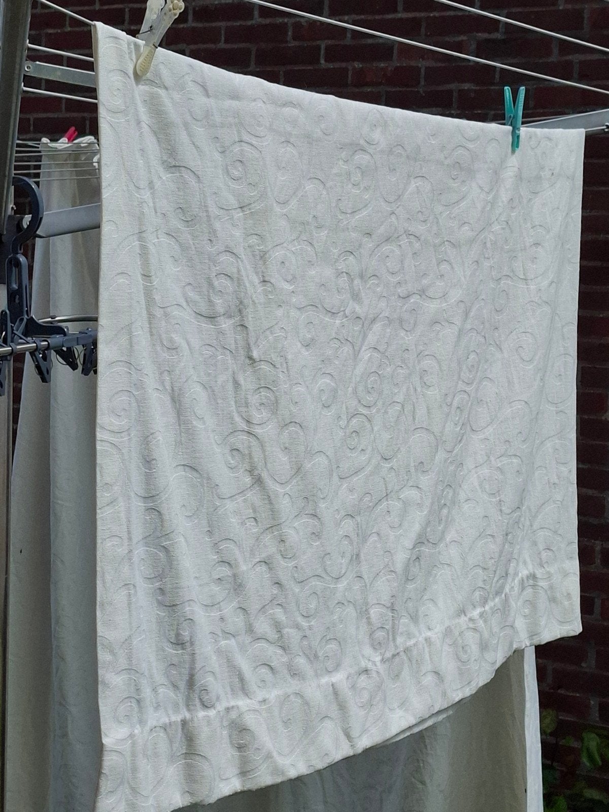 4 nog Mooie Gordijnen (Hema), Met haken, Gebruikt, 148 cm, Ophalen of Verzenden