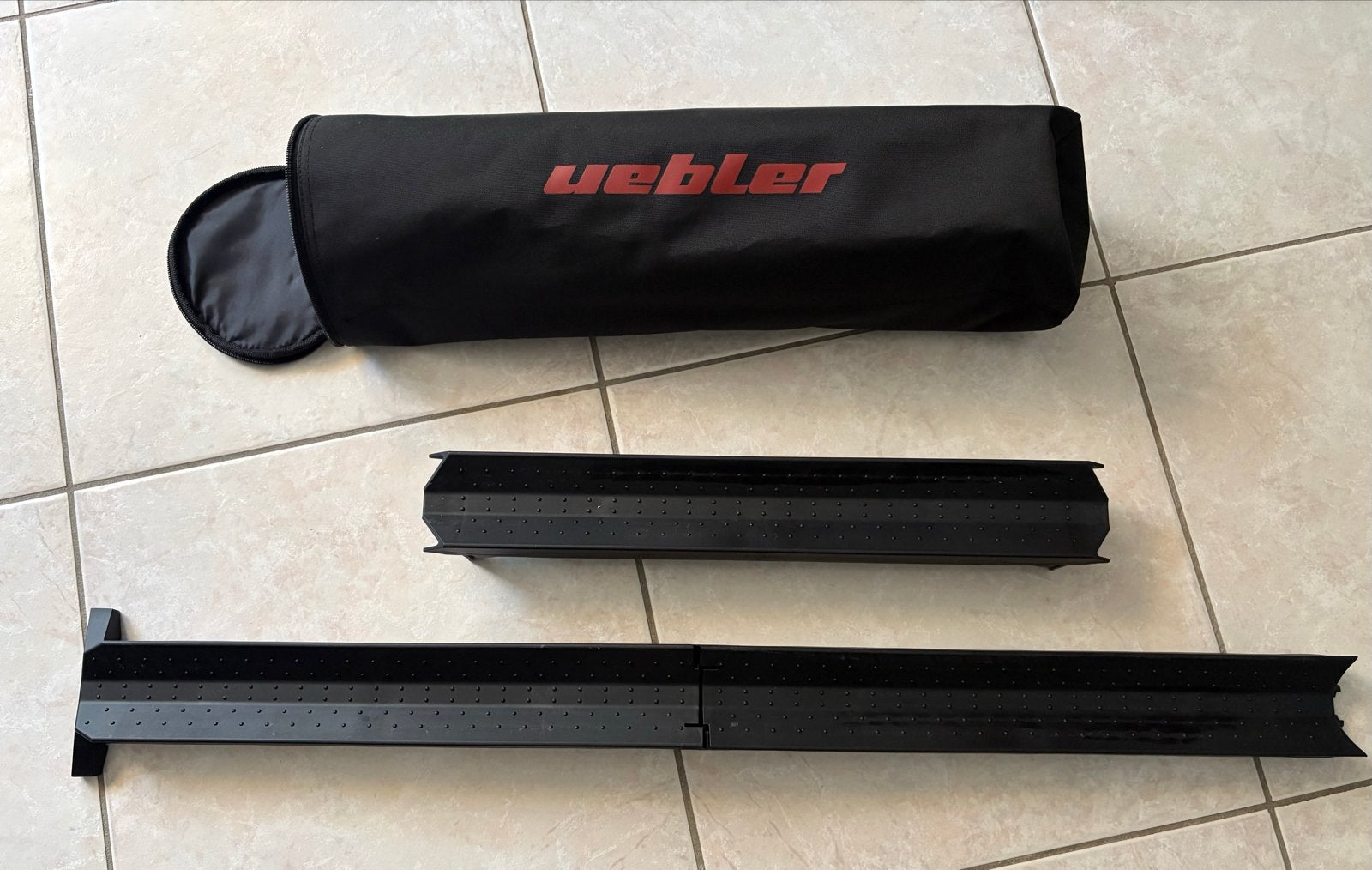 Uebler Oprijgoot voor 21i Nieuw incl. Opbergtas, Ophalen of Verzenden, Nieuw, Fietsendrager-accessoire, Elektrische fiets
