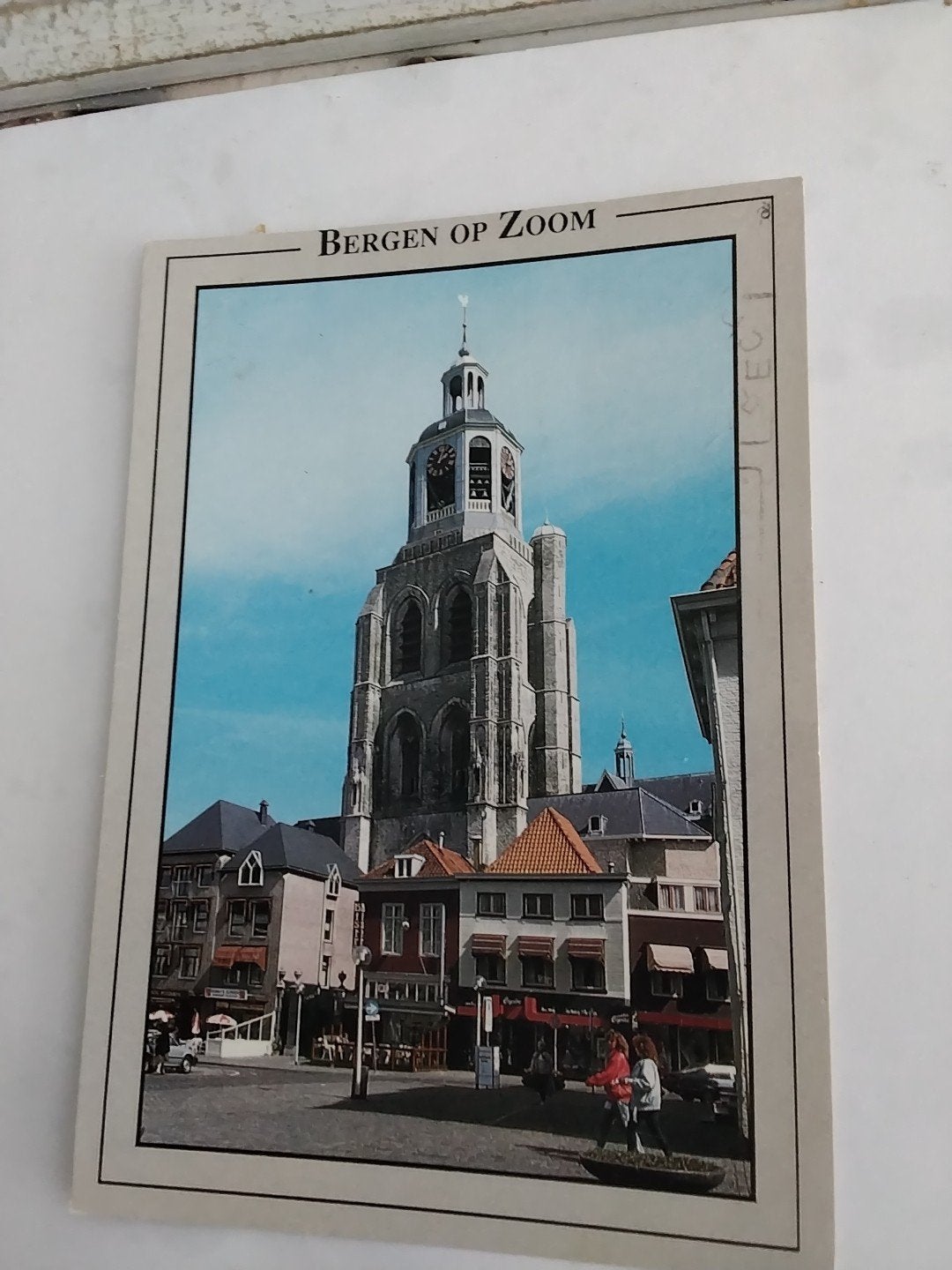 Oude ansichtkaart Bergen op Zoom - Grote Kerk, Verzamelen, Ansichtkaarten | Nederland, Ophalen of Verzenden