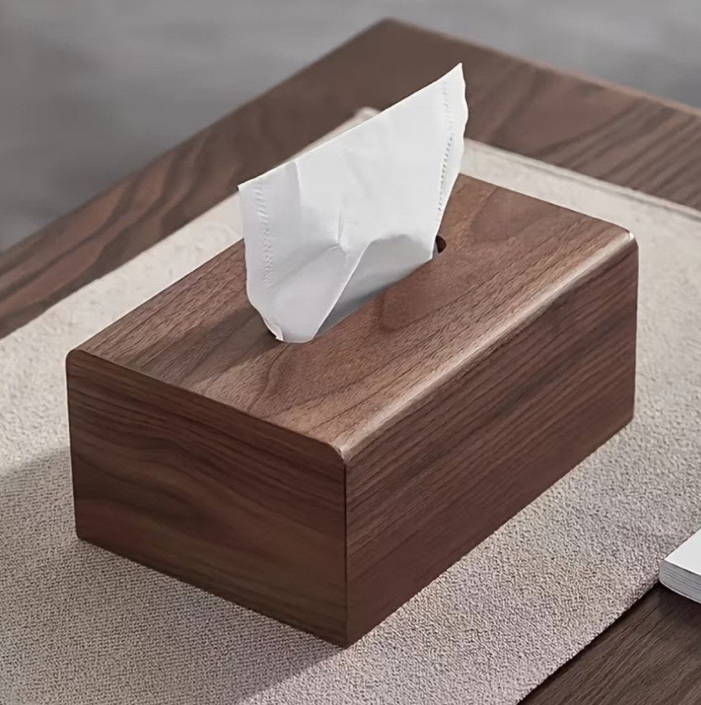 Tissue box. Kleenex doos. Hout. Bruin., Ophalen of Verzenden, Nieuw, Bruin, Hout