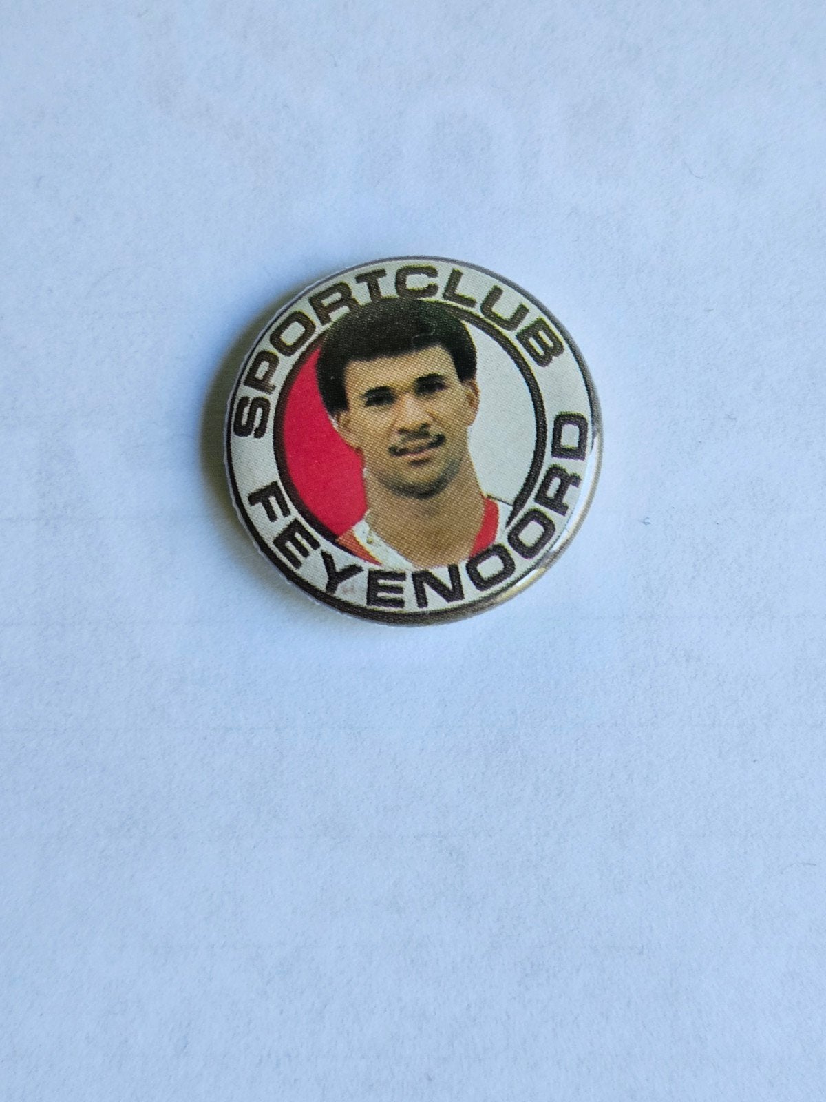 Sportclub Feyenoord button Ruud Gullit, Verzamelen, Ophalen of Verzenden, Zo goed als nieuw, Sport, Button