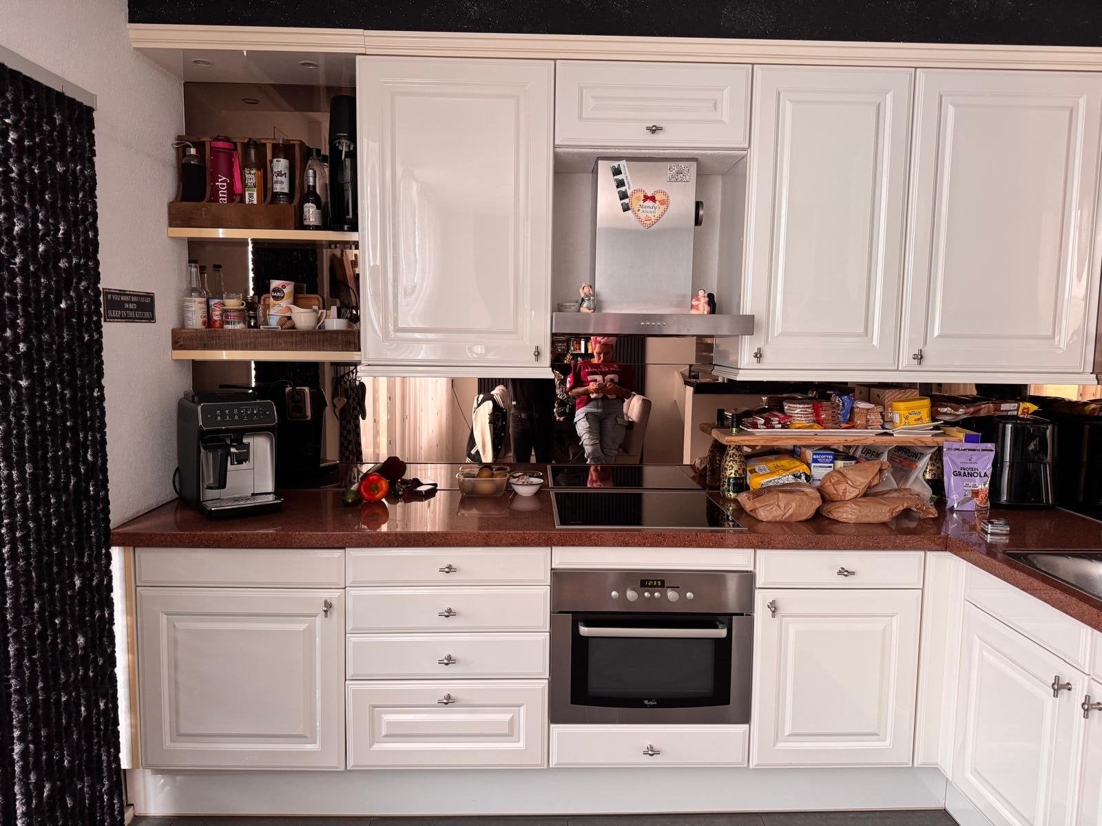 SieMatic keuken met inbouwapparatuur (Ariston, Whirlpool), Huis en Inrichting, Ophalen, Gebruikt, Hoekkeuken, Graniet of Steen