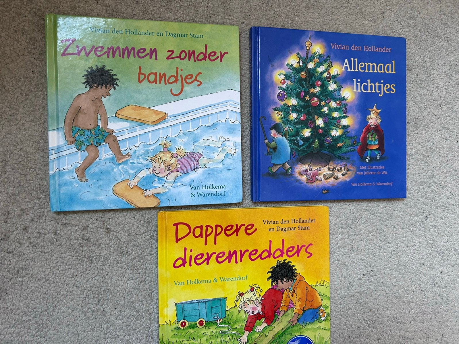 Vivian den Hollander boeken Zwemmen zonder bandjes, 3 tot 4 jaar, Vivian den Hollander, Ophalen of Verzenden, Zo goed als nieuw