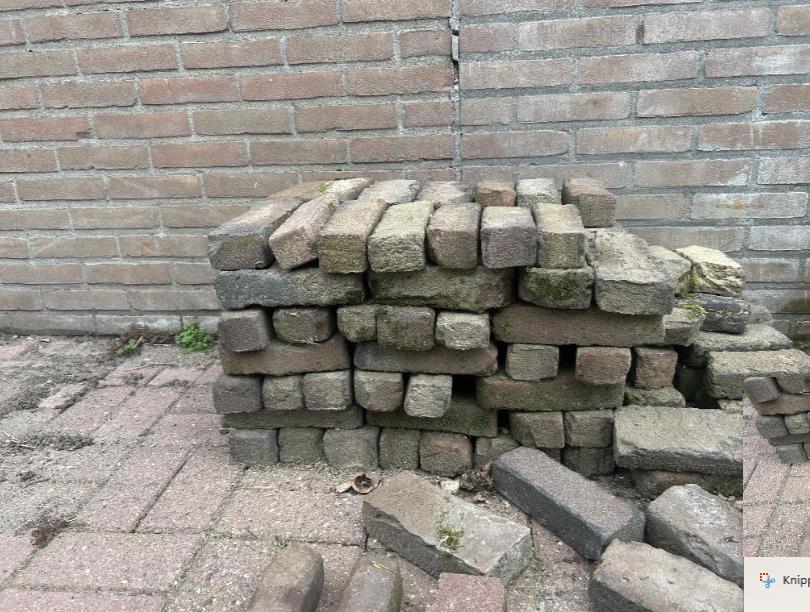 Antieke bestratings stenen, Tuin en Terras, Tegels en Klinkers, Ophalen, Gebruikt, Overige typen, Natuursteen