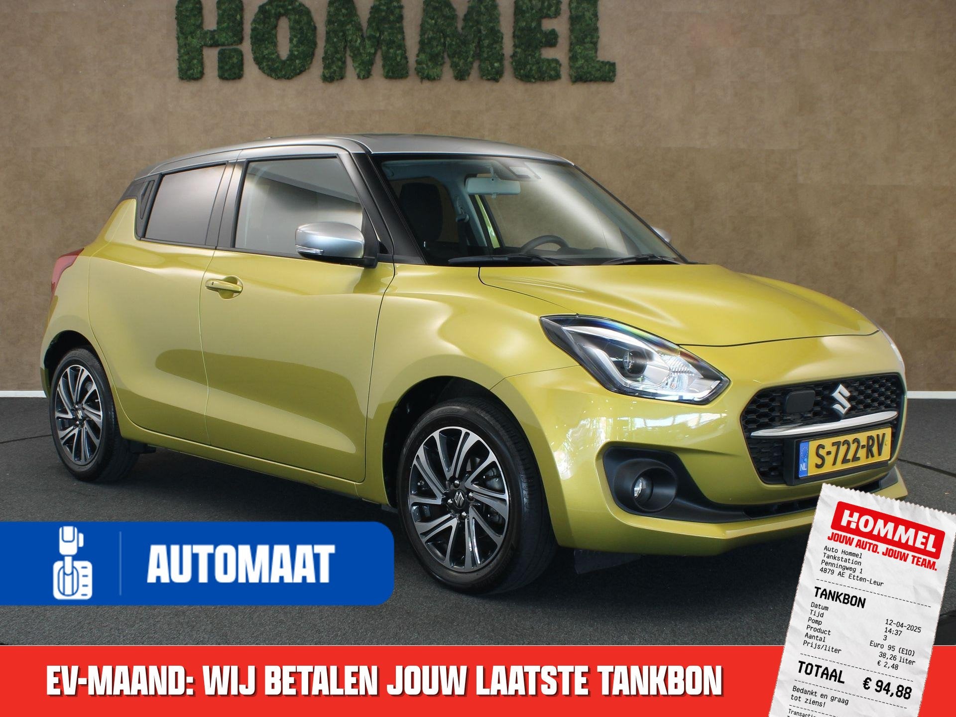 Suzuki Swift 1.2 Style Smart Hybrid - ORIGINEEL NEDERLANDSE, Automaat, Geel, Postbus 77
4130 EB  Vianen, NL, BV Nimag