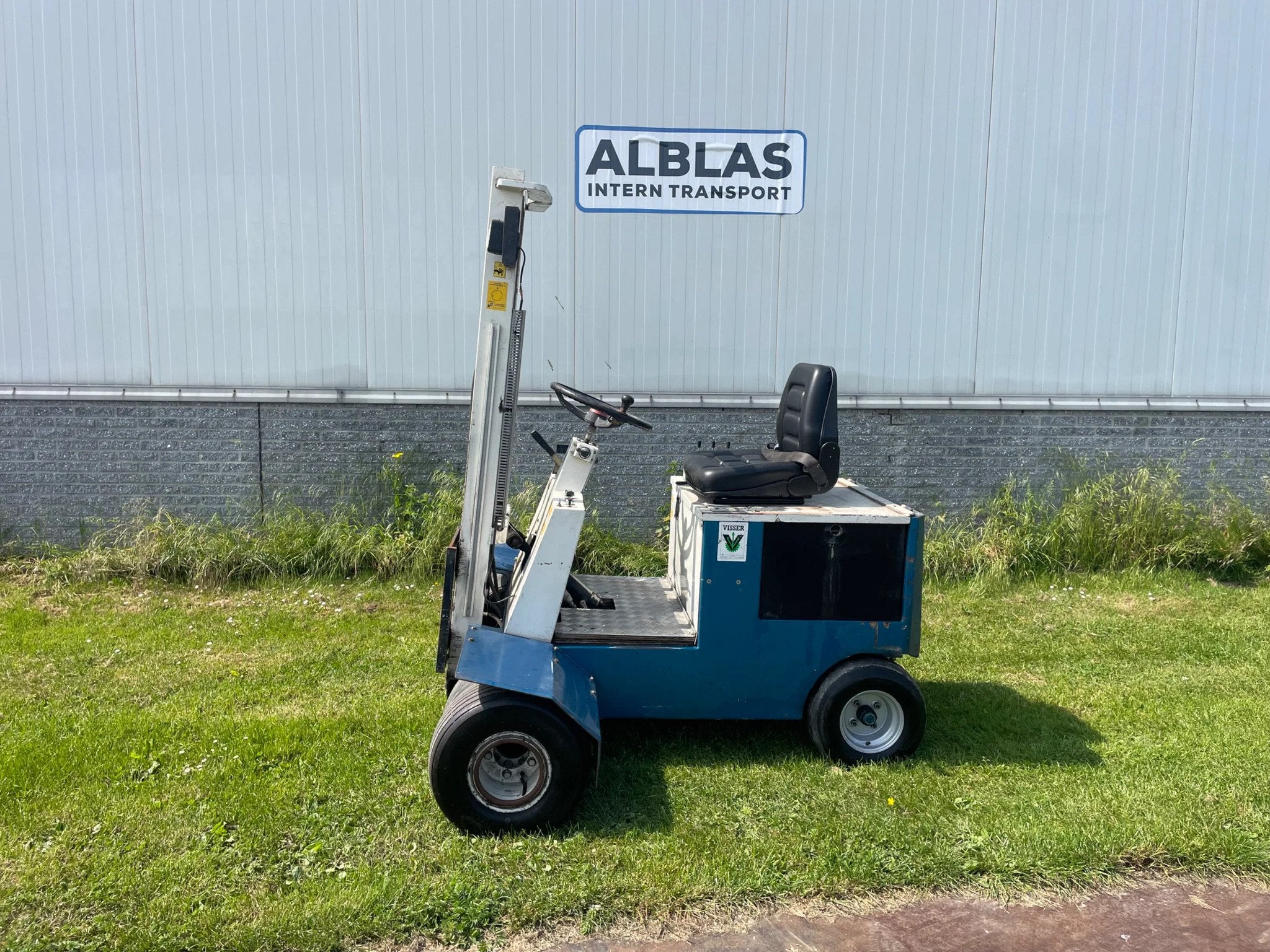 visser Uitzetheftruck terrein heftruck electrisch, Zakelijke goederen, Machines en Bouw | Heftrucks en Intern transport, Ruwterrein