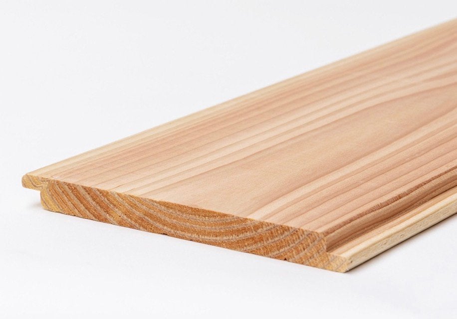 Douglas hout planken halfhouts dakbeschot dubbellips 18x190, Tuin en Terras, Ophalen, Zo goed als nieuw, Hout
