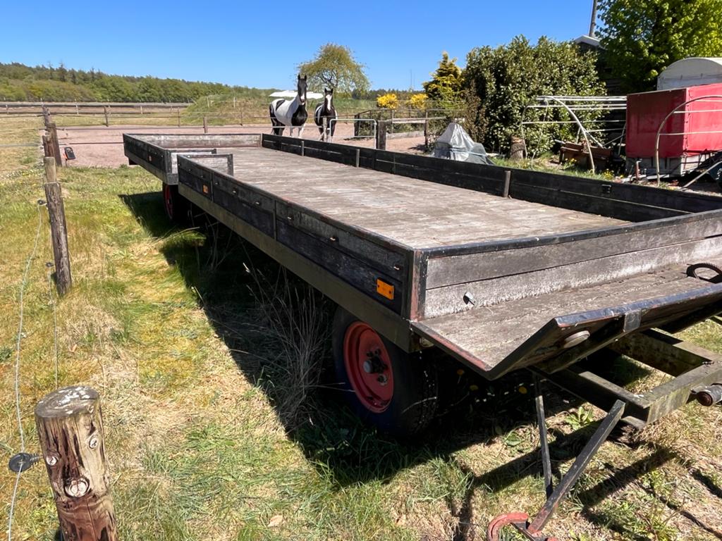 Grote robuuste platte schamelwagen, Doe-het-zelf en Verbouw, 100 liter of meer, Ophalen, Gebruikt, Overige typen