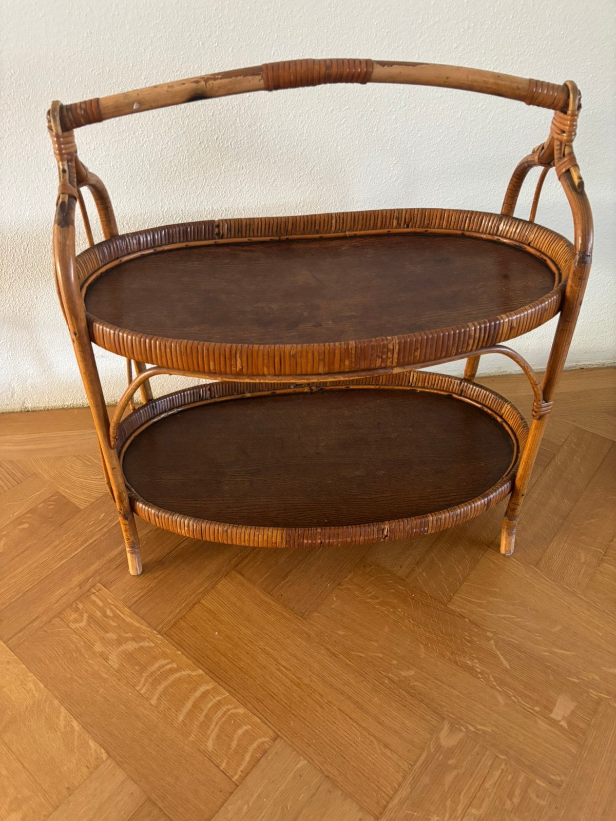 Rotan etagere, Ophalen, Gebruikt, Etagère