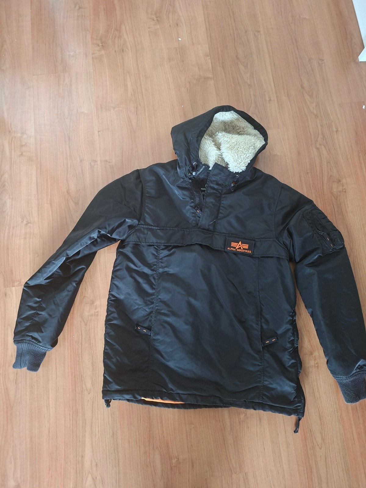 Alpha Industries Anorak Jas Maat S - Zo goed als nieuw, Alpha Industries, Blauw, Ophalen of Verzenden, Zo goed als nieuw