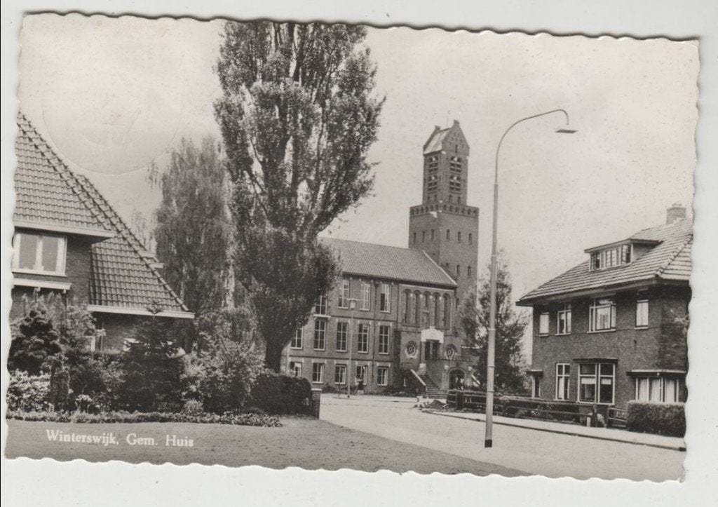 Winterswijk Gemeentehuis Kerktoren 1964 Uitgave Hotel, Ophalen of Verzenden, 1960 tot 1980, Gelopen, Gelderland