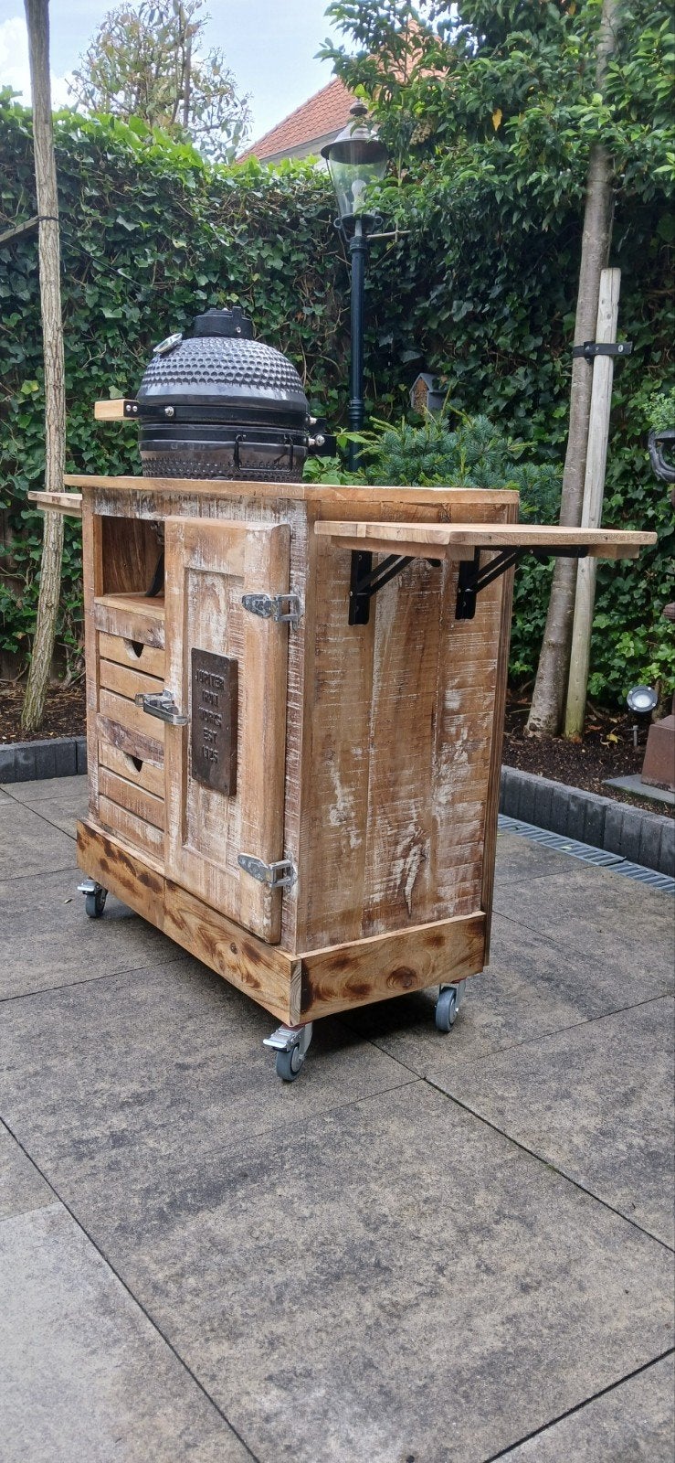 kamado Nieuwe barbecuetafel inclusief barbecue, Tuin en Terras, Barbecue-accessoires, Ophalen, Nieuw
