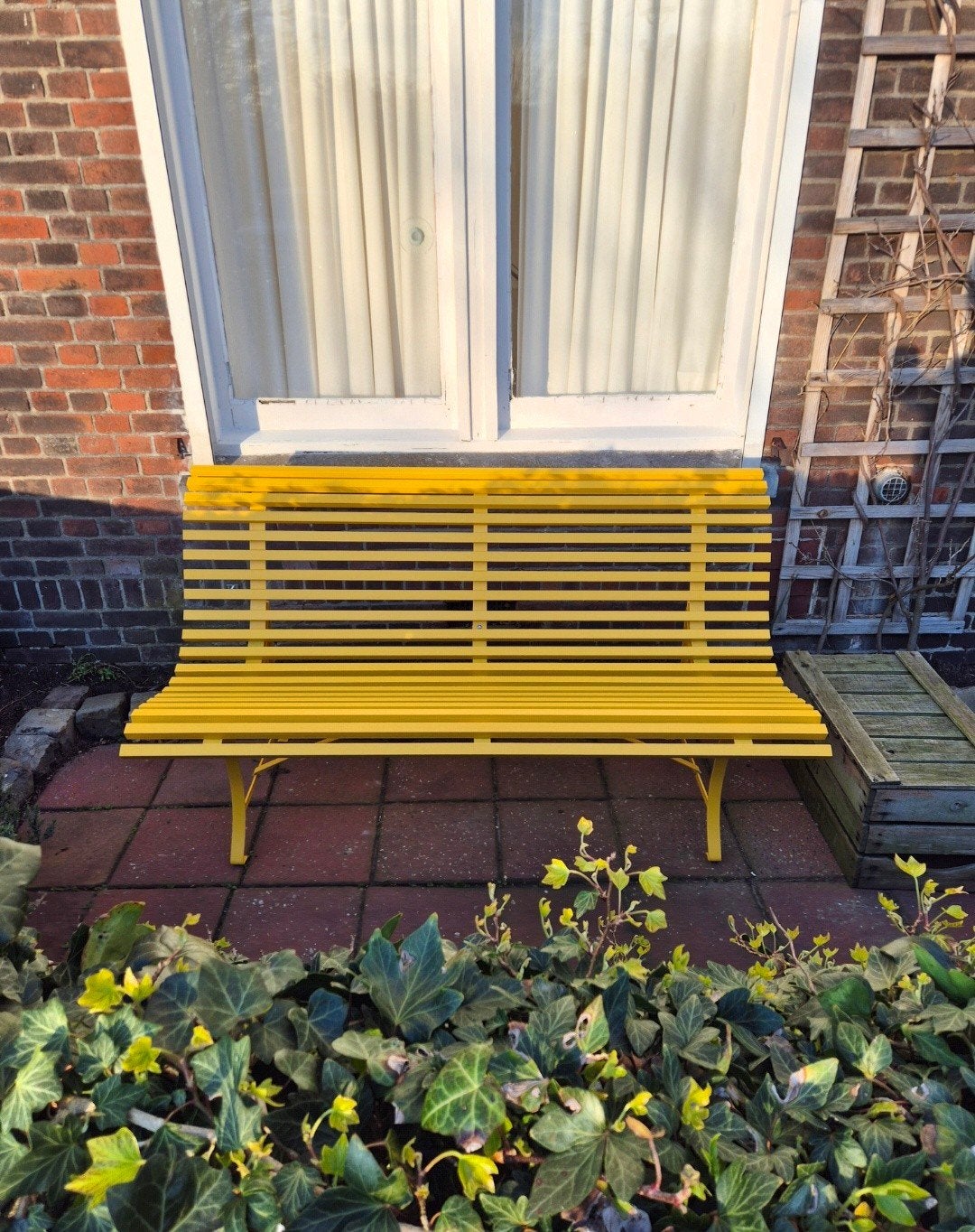 Nieuwe fermob louisiane 150 cm tuinbank vele kleuren, Ophalen, Nieuw, Metaal