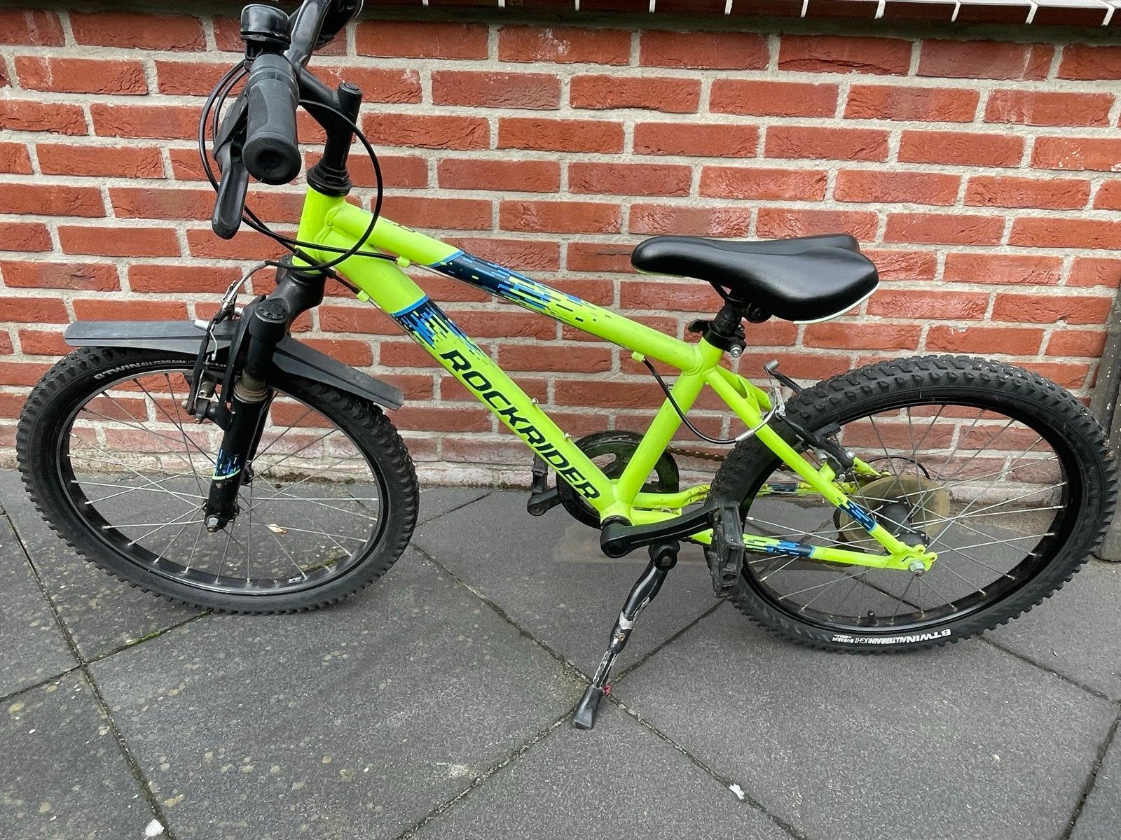 Rockrider kinderfiets 20 inch - gebruikt, Ophalen, Gebruikt, Velgrem, 20 inch of meer