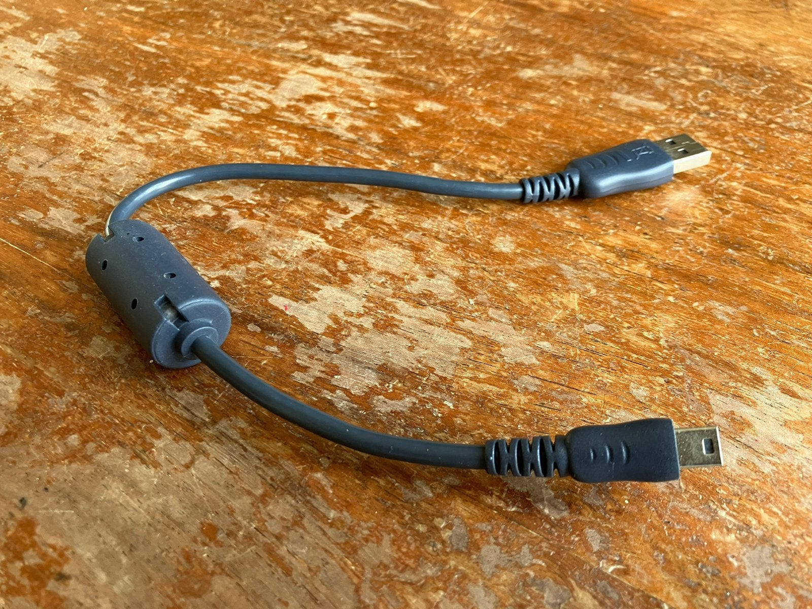 Vtech USB-A > Mini-USB 30cm donkergrijs Portable DAC, Ophalen of Verzenden, Gebruikt, Minder dan 2 meter, Overige kabels