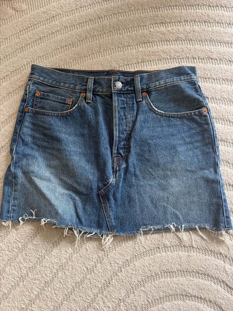 Levi’s spijker rokje, Maat 38/40 (M), Blauw, Ophalen of Verzenden, Zo goed als nieuw