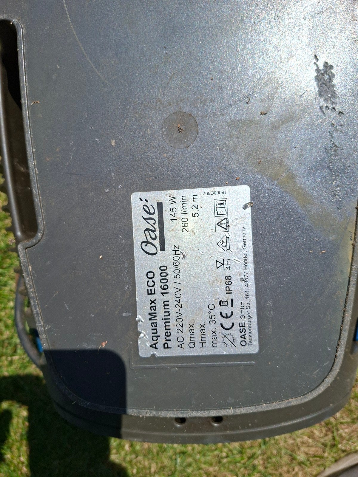 Oase AquaMax ECO Premium 16000 vijverpomp, Tuin en Terras, Vijvers, Ophalen of Verzenden, Gebruikt