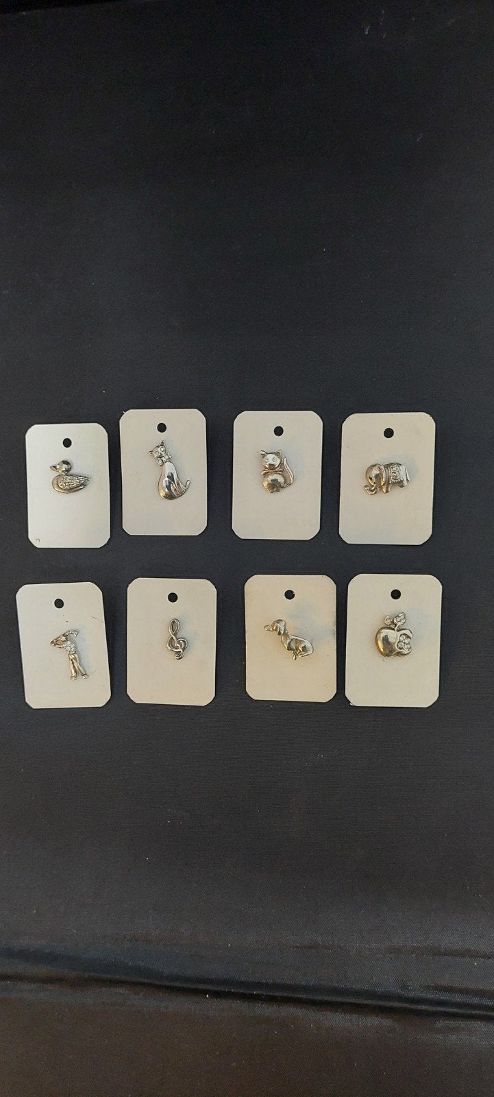 Set van 8 Vintage Broches - Diverse Dieren en Symbolen, Met kristal, Overige materialen, Minder dan 4 cm, Ophalen of Verzenden