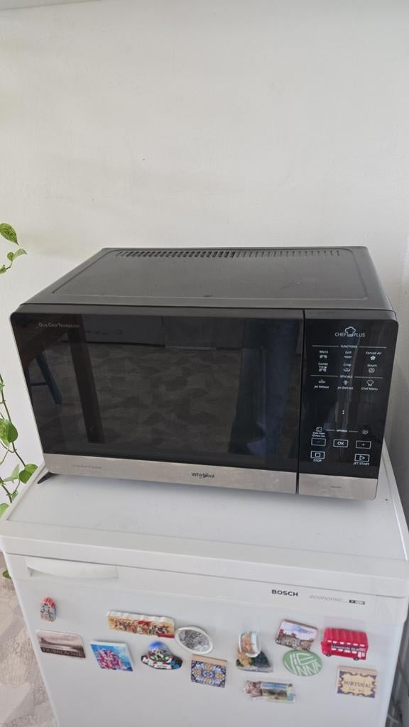 Whirlpool combimagnetron CMCP 34R9, Ophalen, Combimagnetron, Gebruikt, Draaiplateau