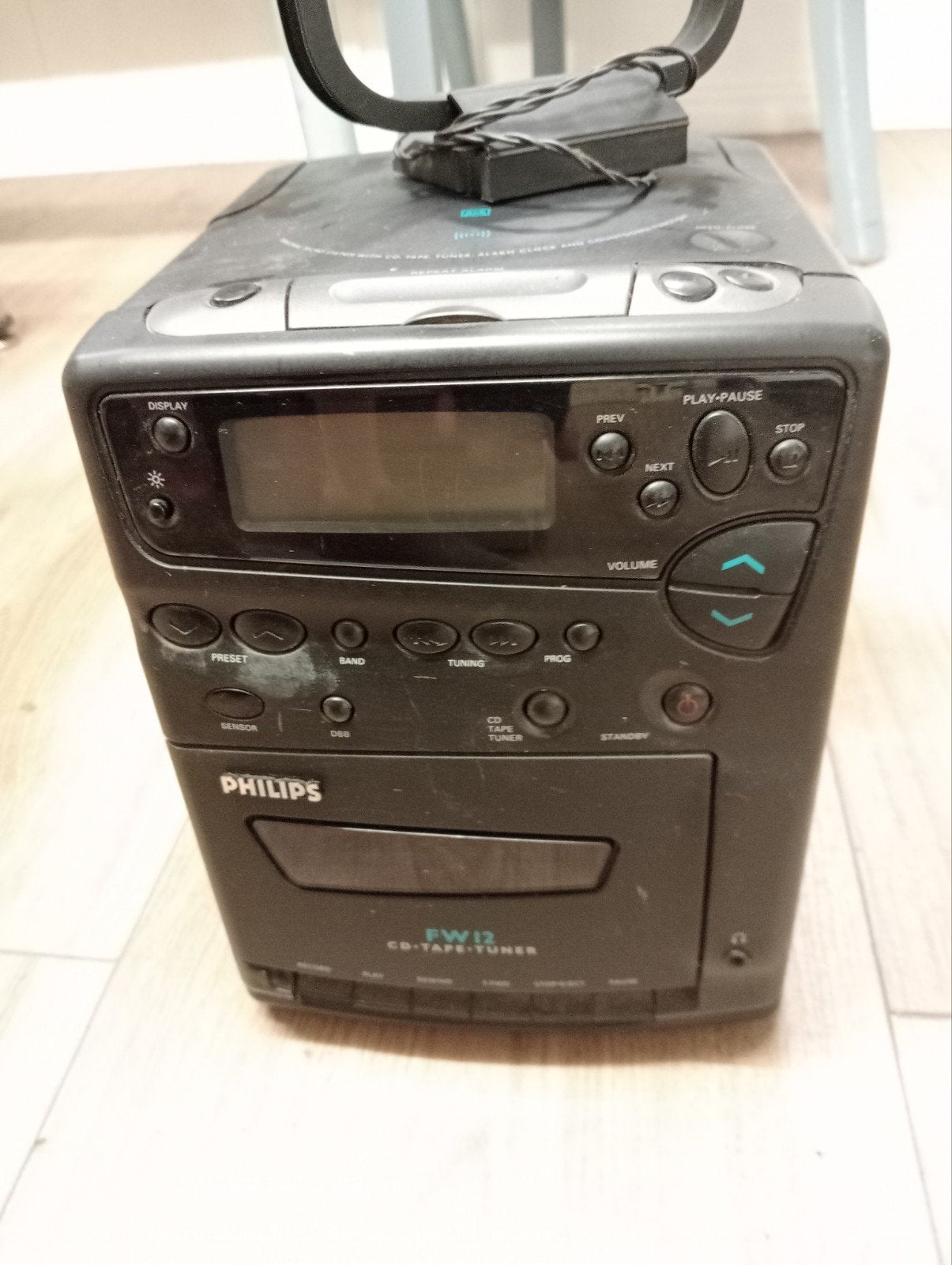 philips FW12 CD, Tape, Radio tuner set, Philips, Gebruikt, Tuner of Radio, Ophalen of Verzenden