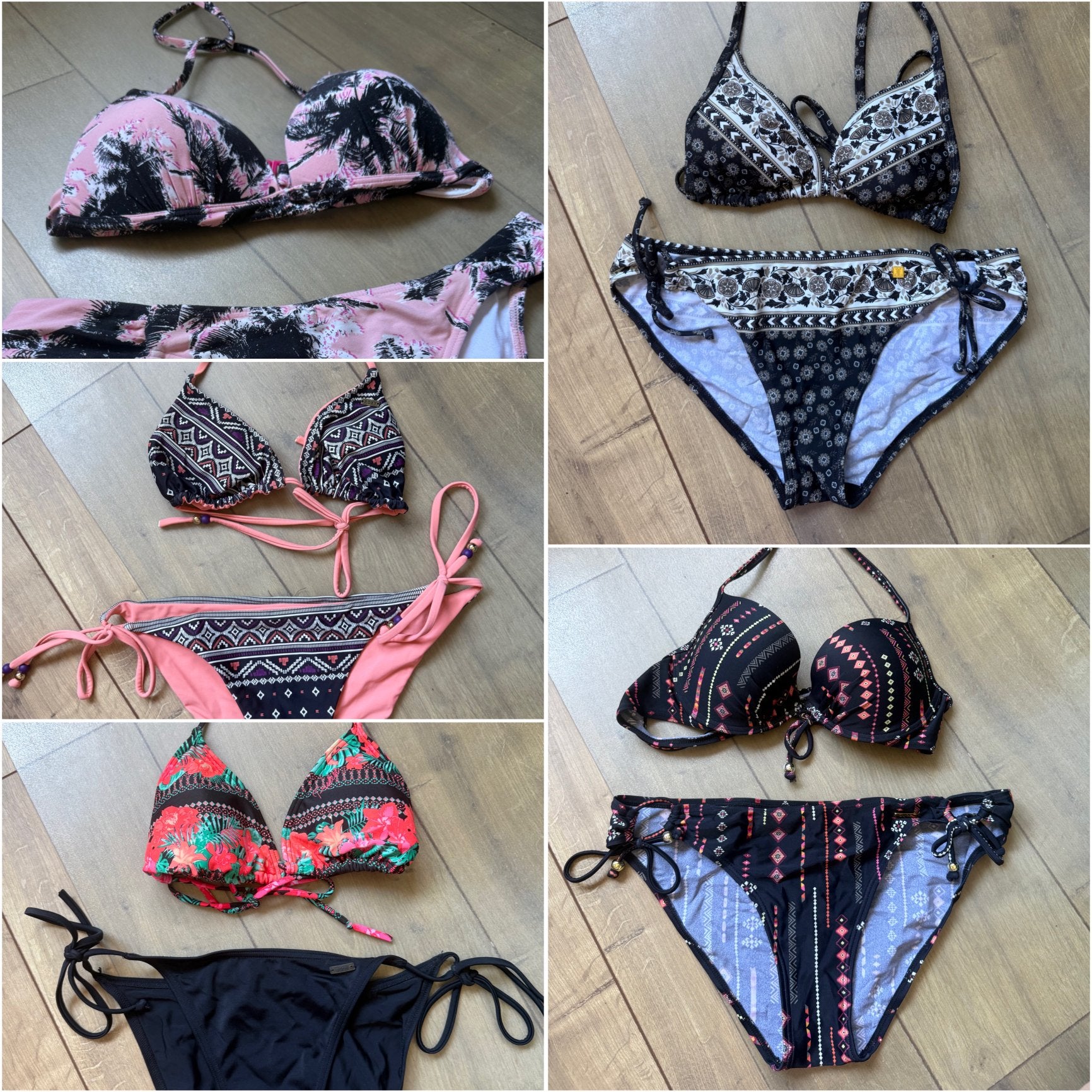 5 verschillende bikini’s maat 36/38 A, Ophalen, Gedragen, Overige kleuren, Bikini