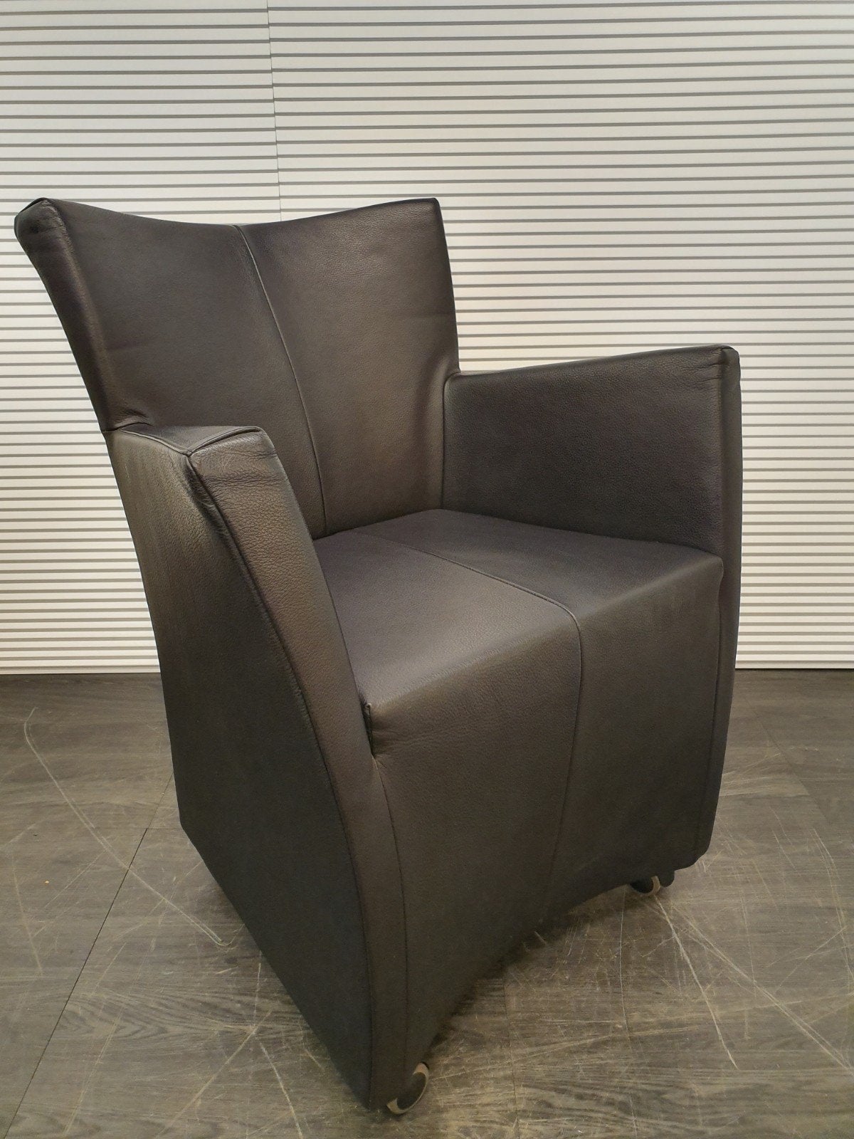Montis Sting Zwart Lederen Fauteuil, Huis en Inrichting, Stoelen, Ophalen, Gebruikt, Zwart, Leer