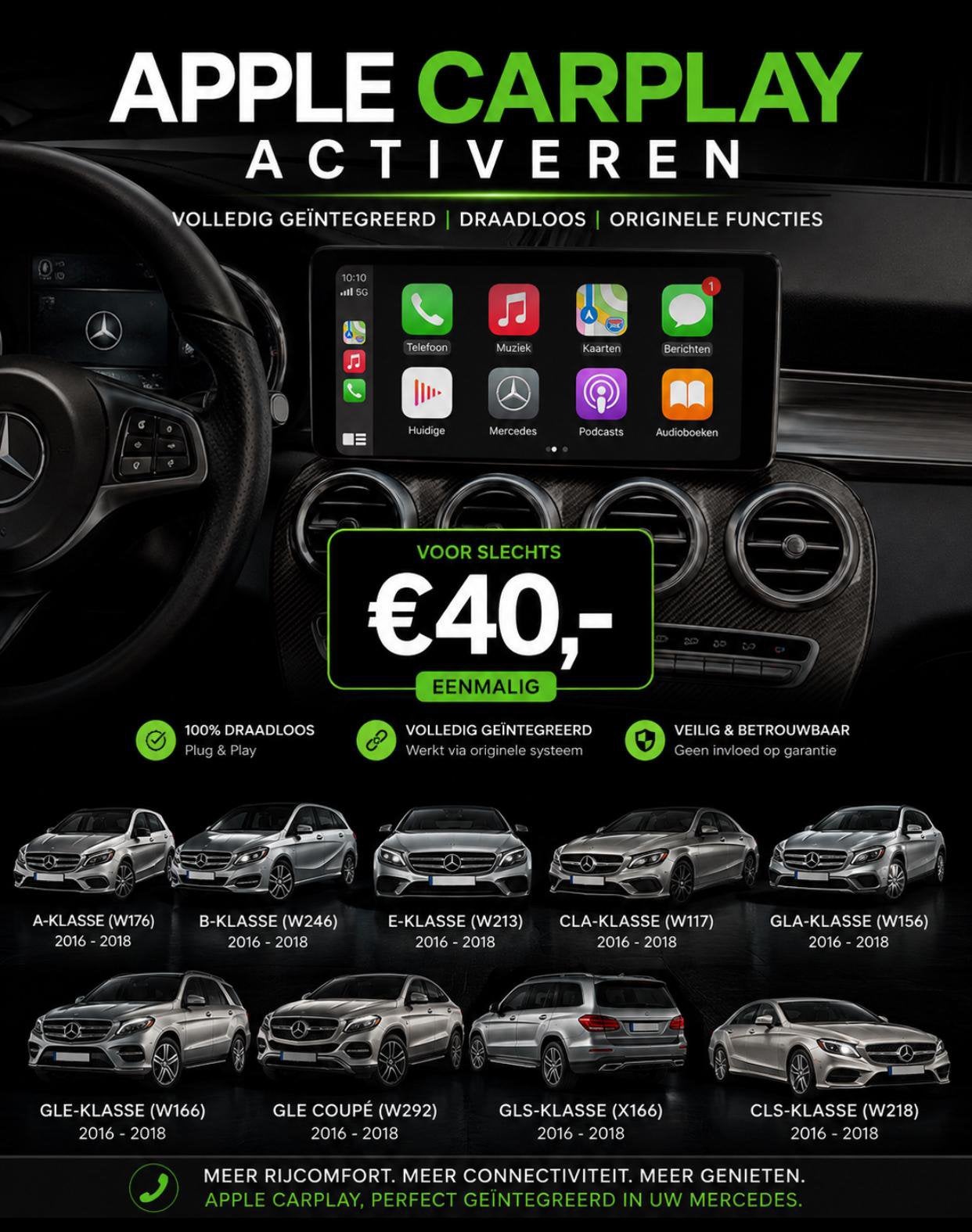 Mercedes Benz Carplay Activeren, Ophalen of Verzenden, Zo goed als nieuw