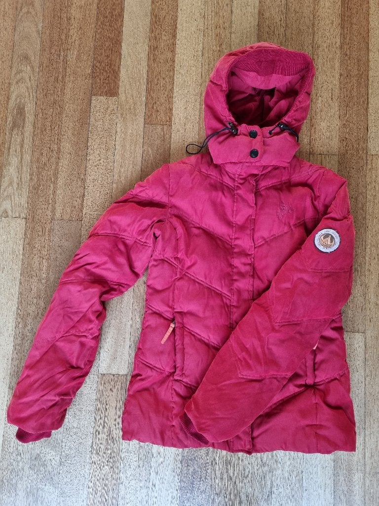 Superwarme rode winterjas, ZEMBLA, maat M, Kleding | Dames, Maat 38/40 (M), Zo goed als nieuw, Rood, Zembla