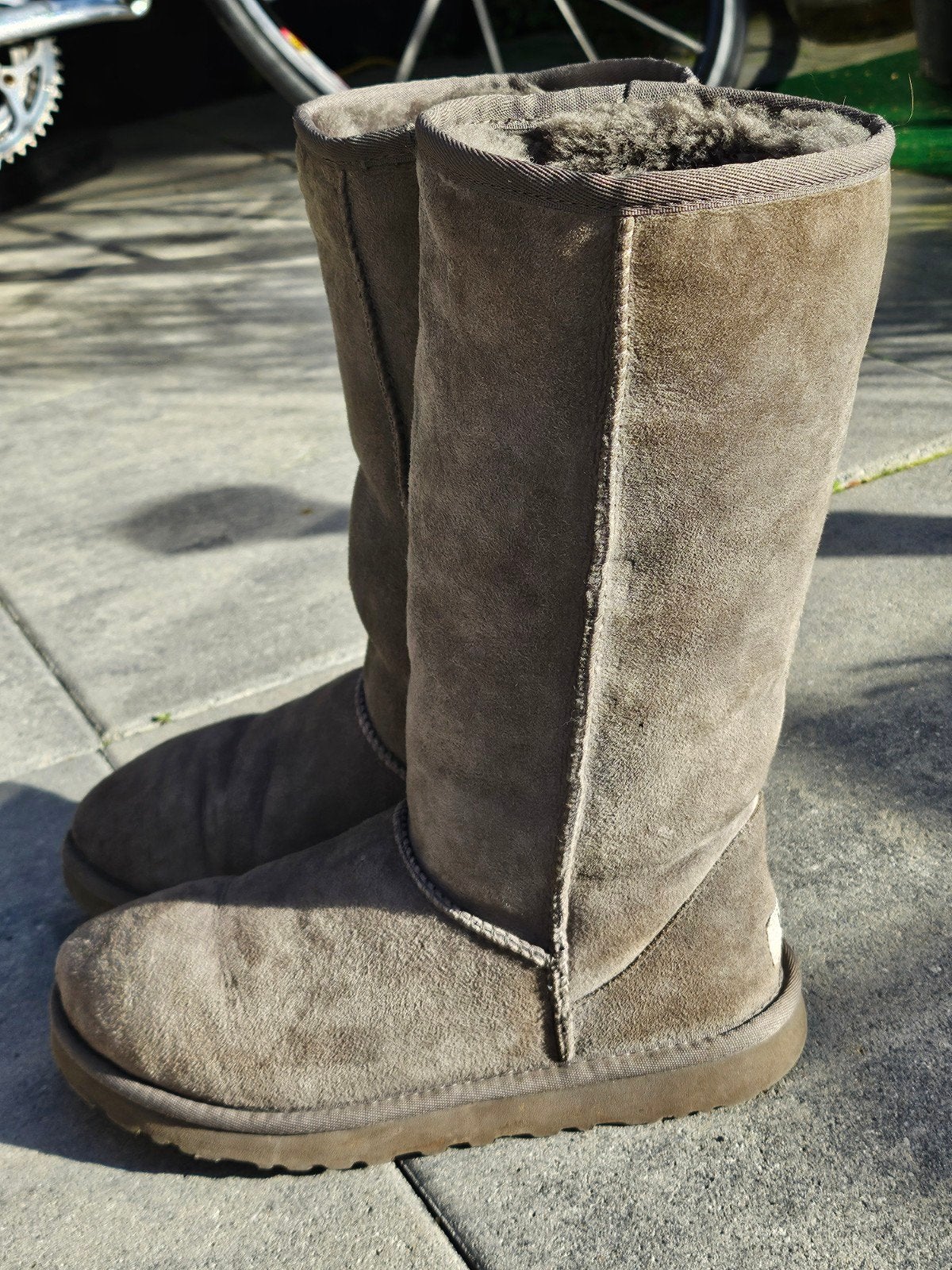 Originele UGG Classic Tall II – Grijs – Maat 37, Hoge laarzen, UGG Australia, Ophalen of Verzenden, Grijs