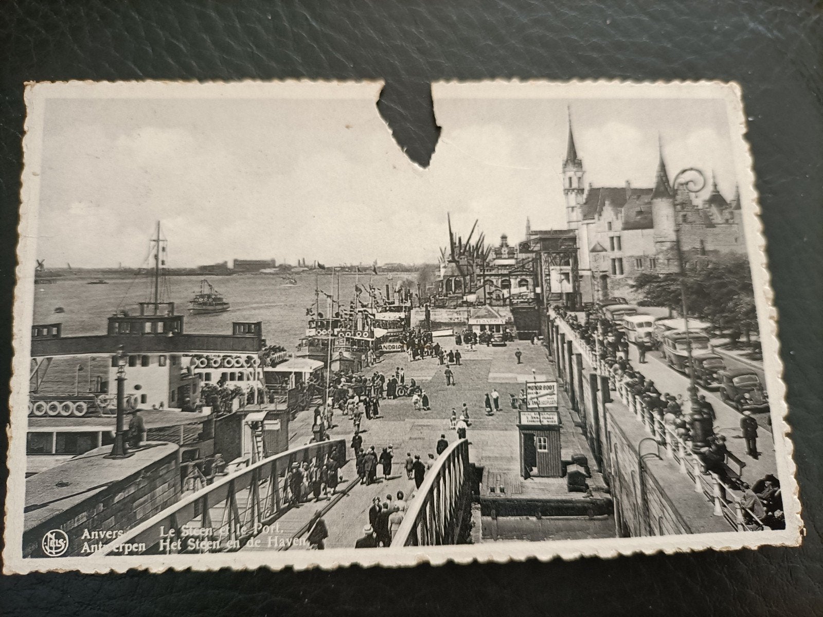 Antwerpen / Anvers. schadekaart. Het Steen en de haven, Ophalen of Verzenden, 1920 tot 1940, Gelopen, Antwerpen