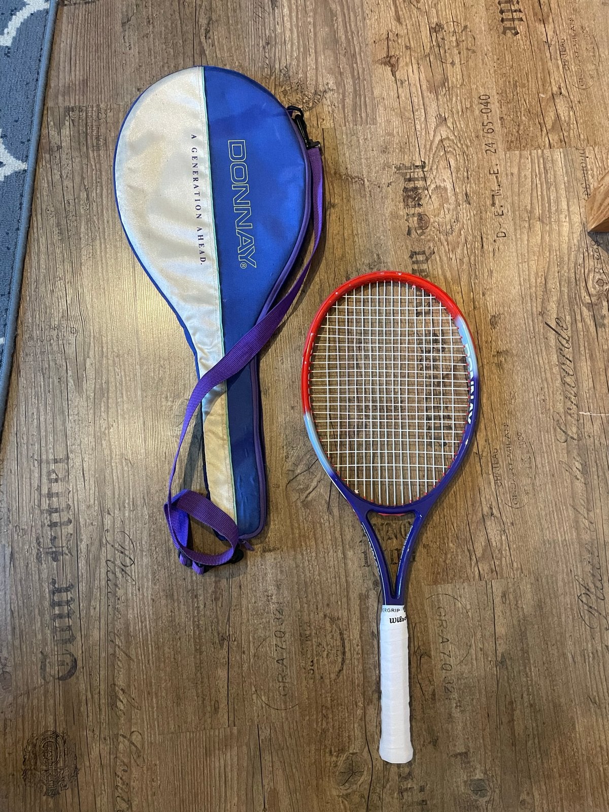 Donnay tennisracket met hoes, Ophalen of Verzenden, Gebruikt, Racket, Dunlop