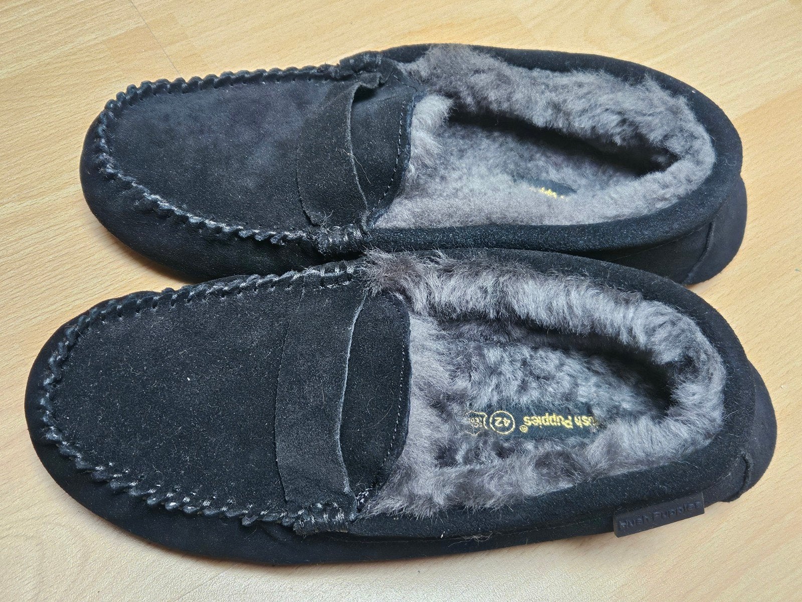 Hush Puppies heren pantoffels maat 42, Zwart, Ophalen of Verzenden, Zo goed als nieuw, Hush Puppies