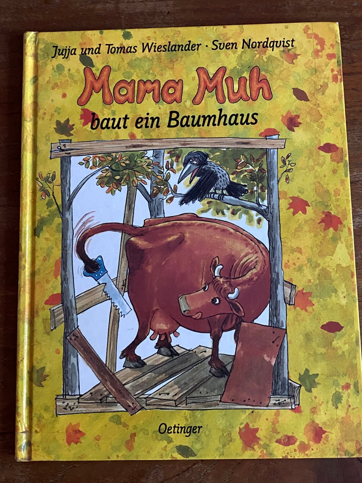 Mama Muh baut ein Baumhaus - J & T Wieslander/ S. Nordqvist, Boeken, Ophalen of Verzenden, Gelezen, Prentenboek