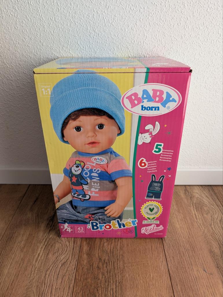Baby Born brother nieuw, Ophalen of Verzenden, Nieuw, Babypop