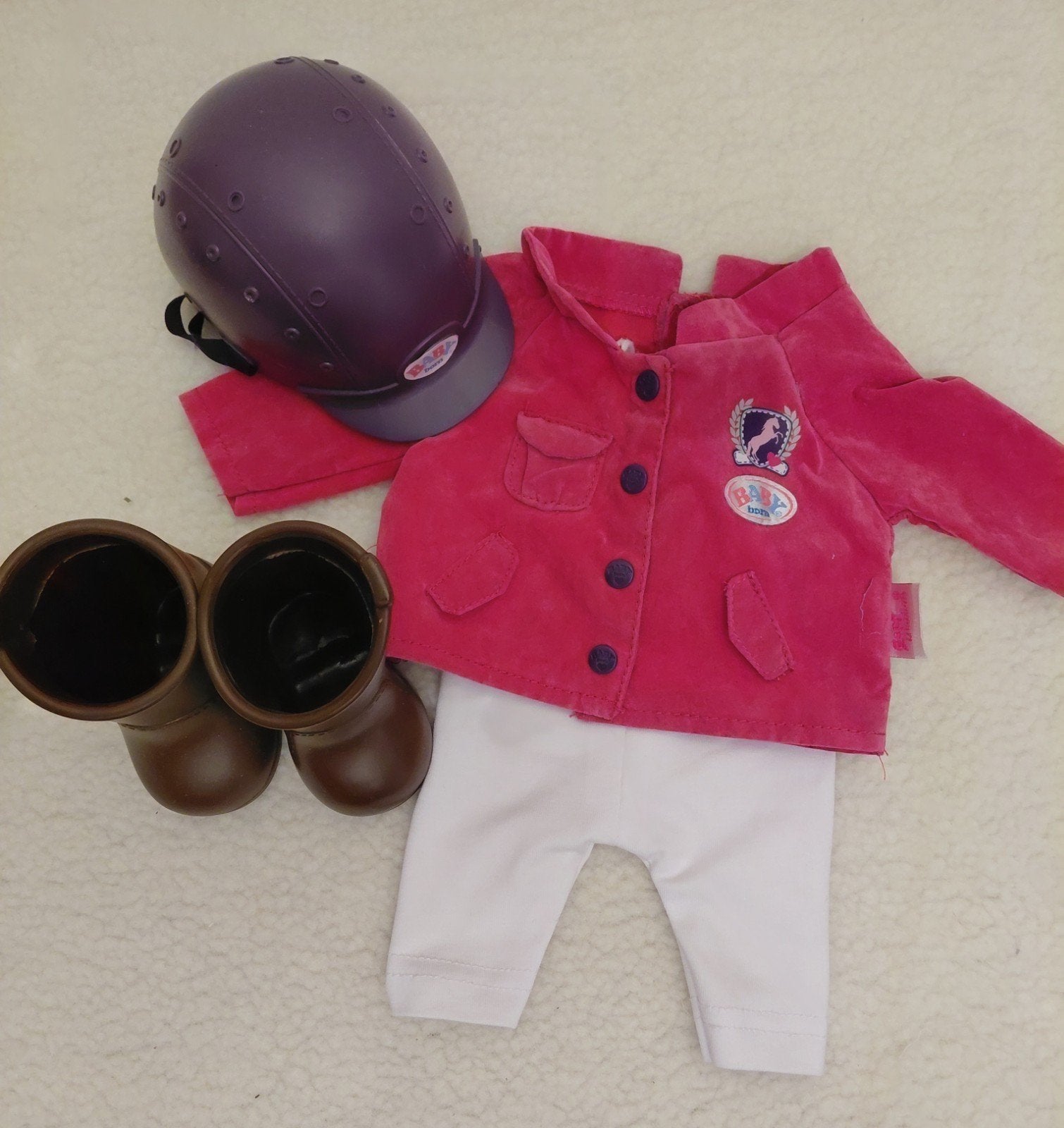 Baby Born Poppenkleertjes  //  Paardrijkleding set., Kinderen en Baby's, Speelgoed | Poppen, Ophalen of Verzenden, Zo goed als nieuw