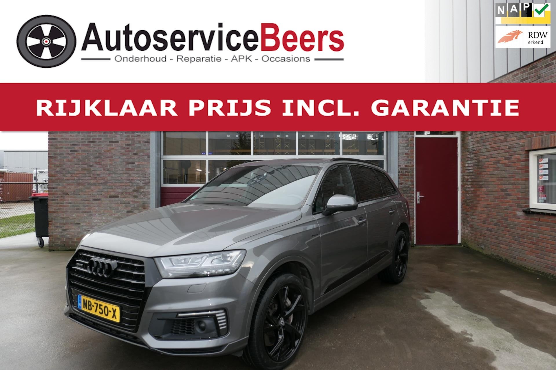 Audi Q7 3.0 TDI e-tron quattro Sport, Zeer Netjes, Trekhaak,, Auto's, Audi, Gebruikt, 259 pk, 2420 kg, Bedrijf