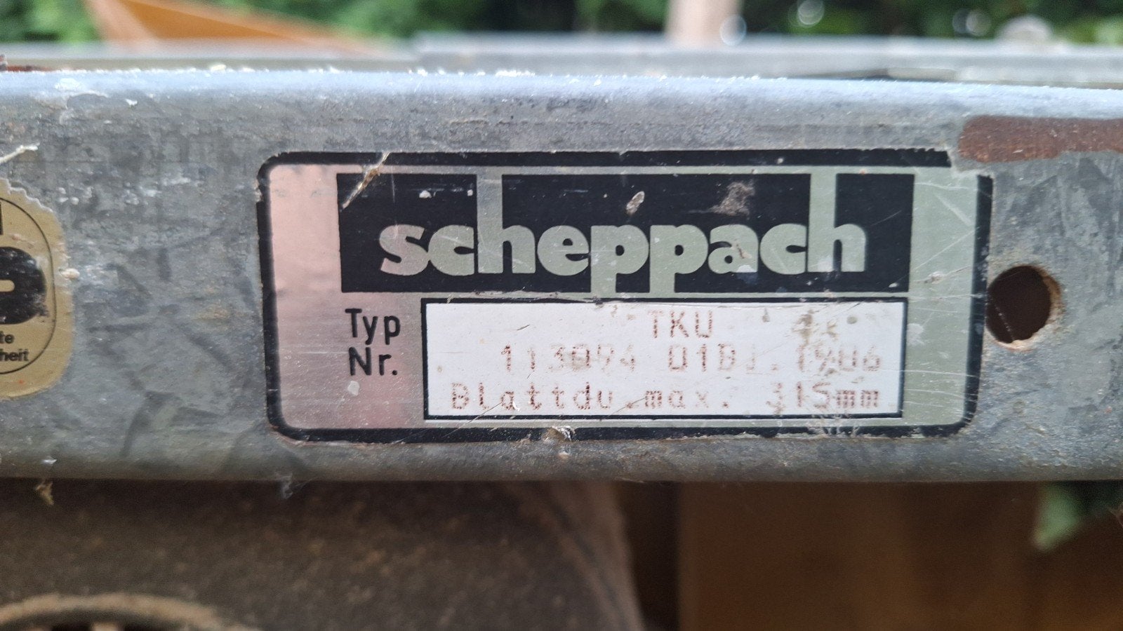 Scheppach TKU Cirkelzaag - Robuust en Betrouwbaar, Ophalen, Gebruikt, Cirkelzaag, 1200 watt of meer