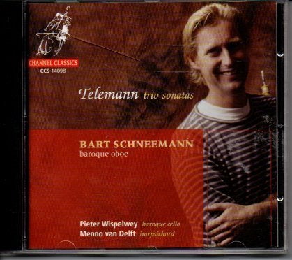Telemann Trio Sonatas - Bart Schneemann (barok hobo), Kamermuziek, Overige componisten, Ophalen of Verzenden, Zo goed als nieuw