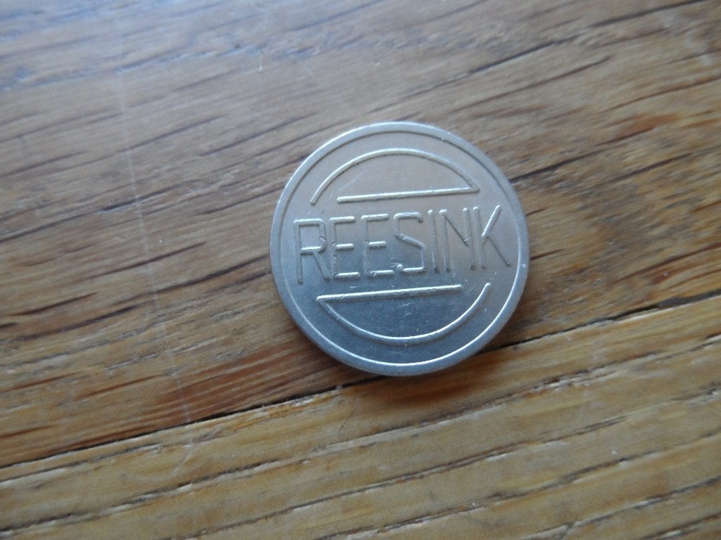 Koffie munt kantine penning  REESINK, Ophalen of Verzenden, Overige materialen