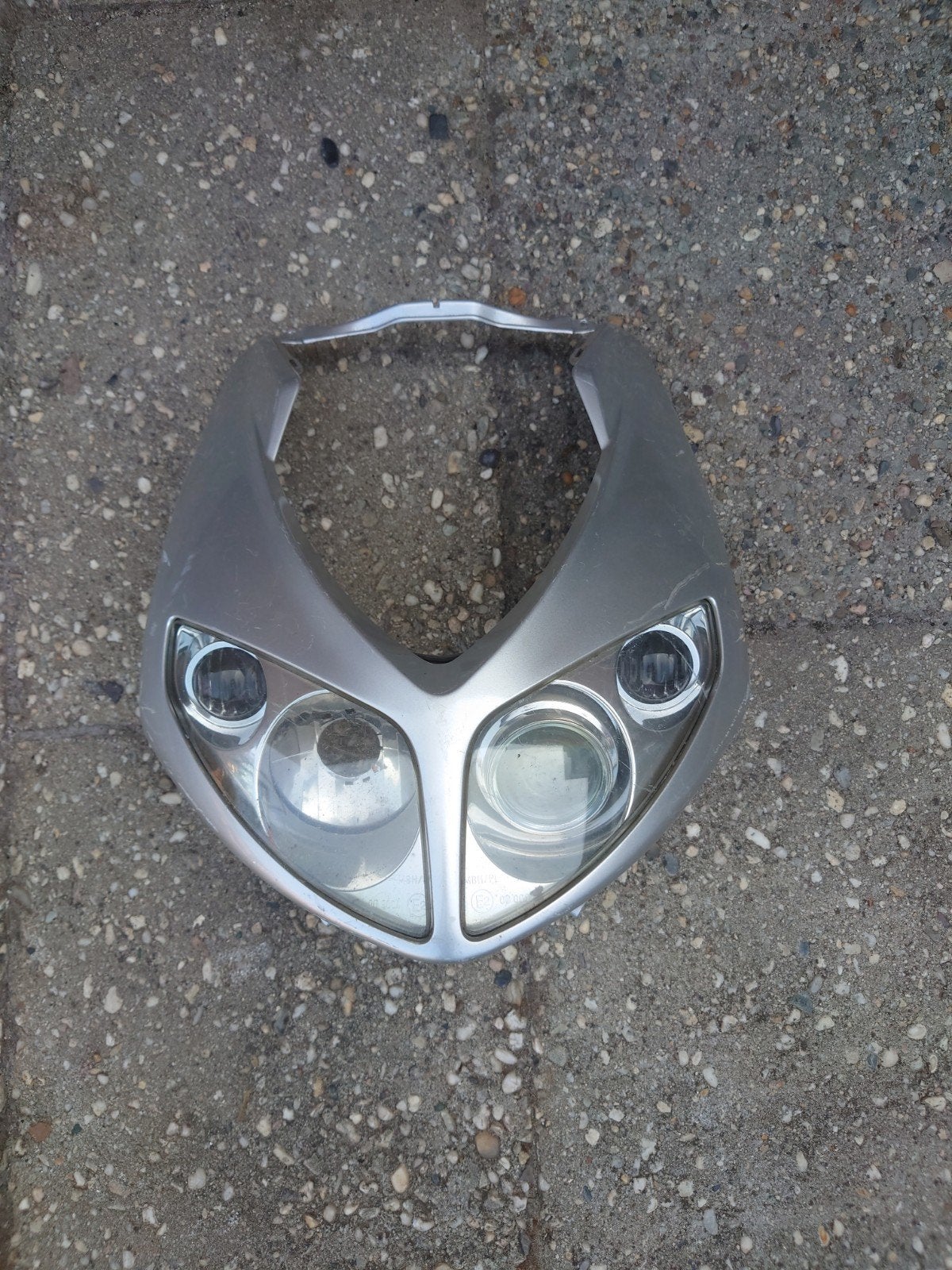 voorkap speedfight 2 zilverkleurig, Fietsen en Brommers, Brommeronderdelen | Scooters, Ophalen of Verzenden, Gebruikt, Koplamp