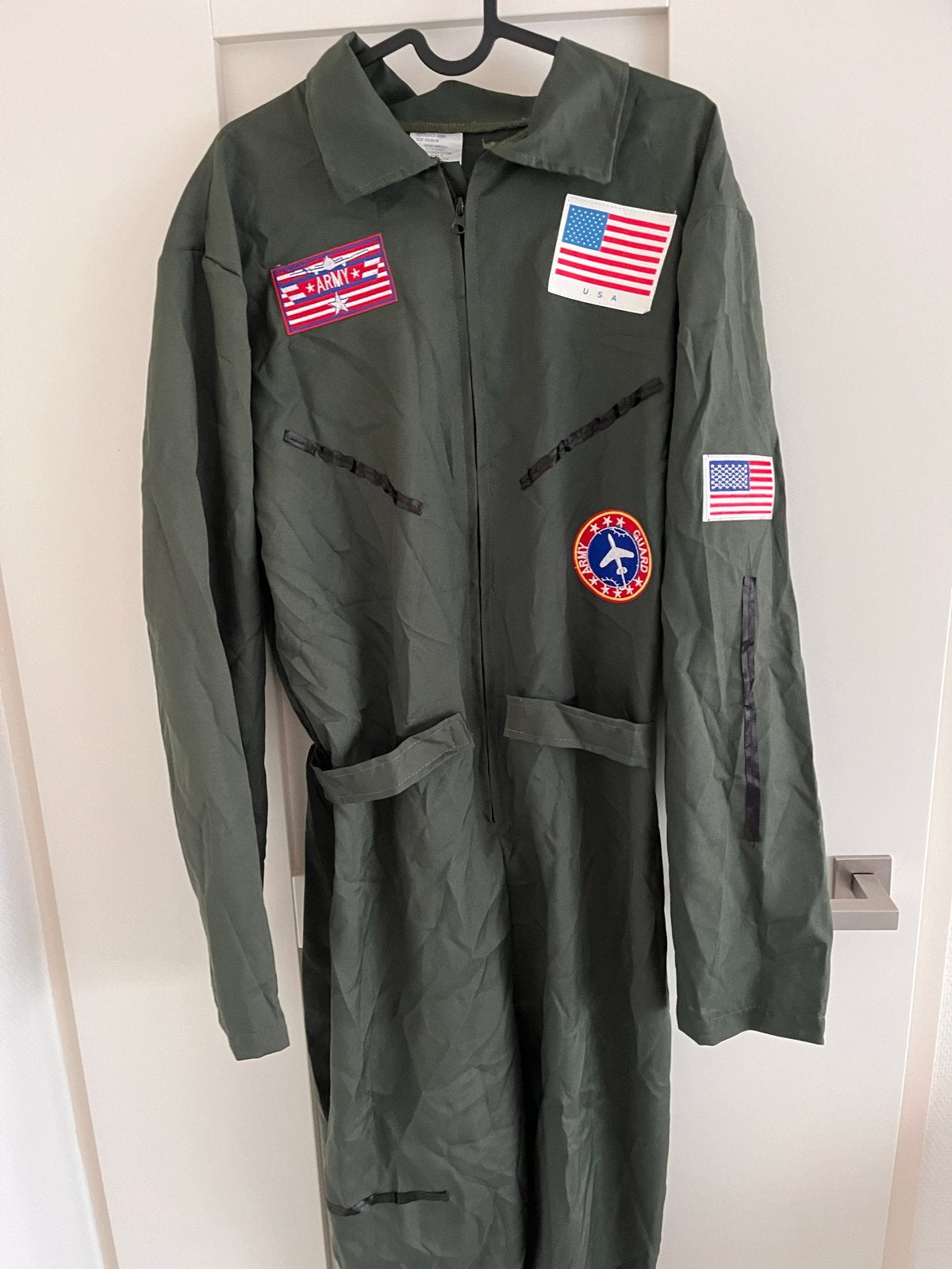 Piloot kostuum maat 56-58 XXL Top gun, Ophalen of Verzenden, Nieuw